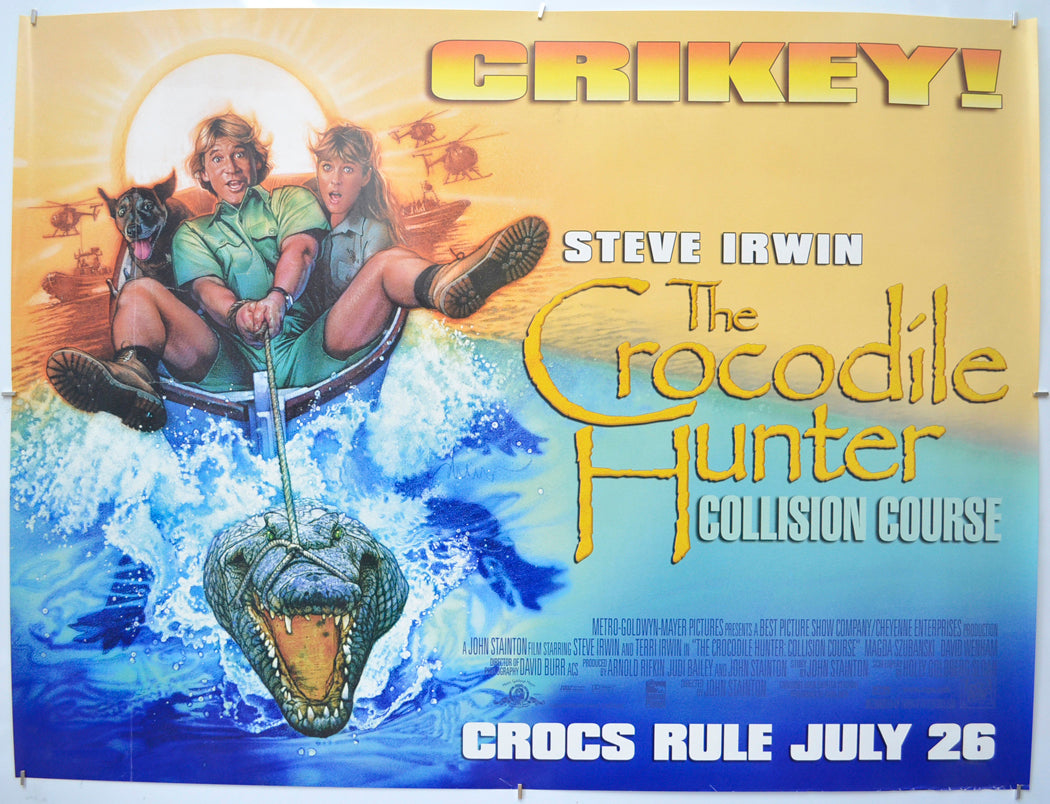 The Crocodile Hunter : Collision Course   Original Quad Poster - Film Poster - Movie Poster