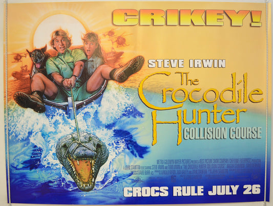 The Crocodile Hunter : Collision Course  Original Quad Poster - Film Poster - Movie Poster