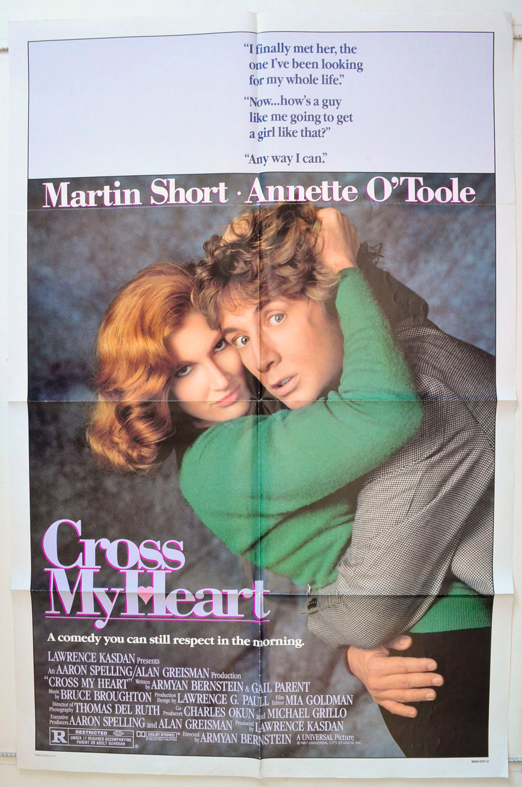 Cross My Heart Original One Sheet Poster - Movie Poster