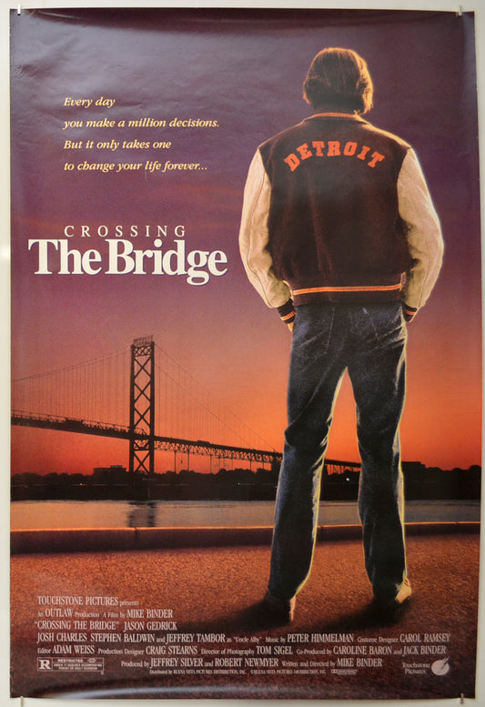 Crossing the Bridge Original One Sheet Poster - Film Poster - Movie Poster