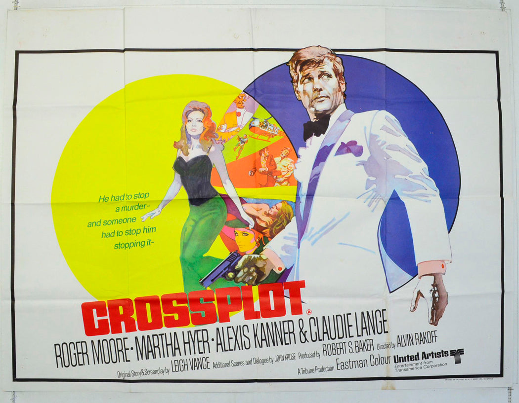 Crossplot 1969 “Crossplot” Original British Quad Poster - Film Poster - Movie Poster ...