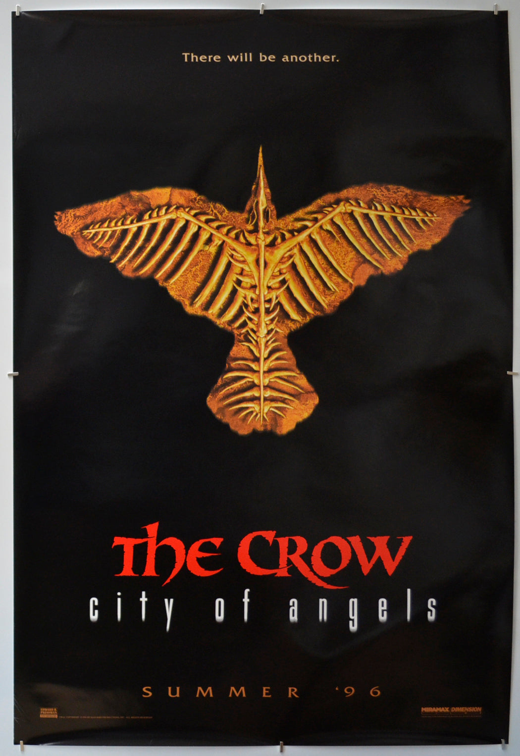 The Crow II - City Of Angels - Original One Sheet Poster - Film Poster - Movie Poster