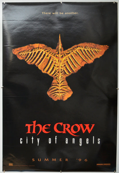 The Crow II - City Of Angels (Teaser / Advance Version)  Original One Sheet Poster - Film Poster - Movie Poster