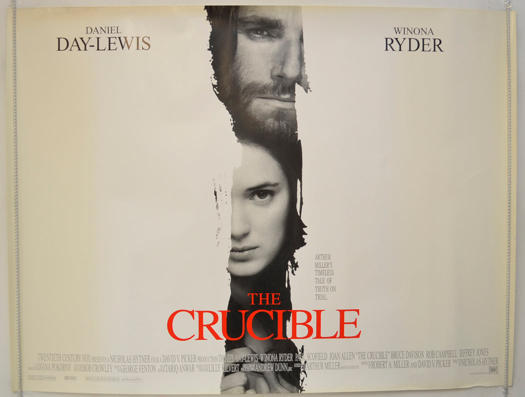 The Crucible  Original Quad Poster - Film Poster - Movie Poster