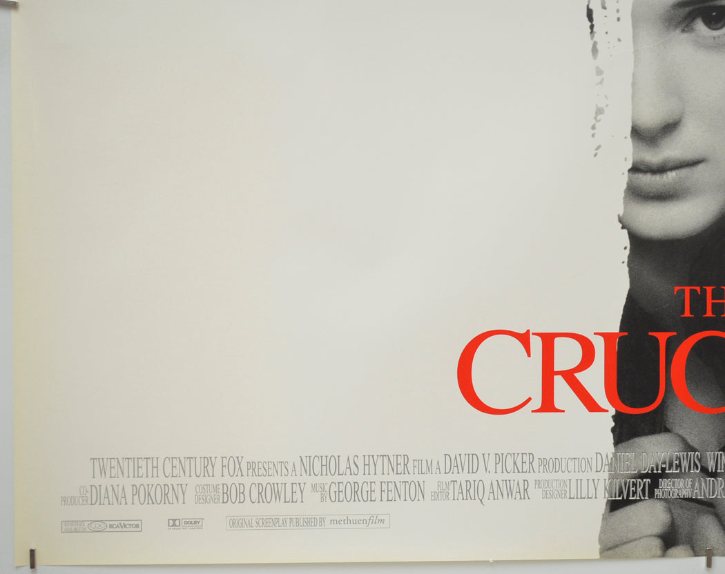 THE CRUCIBLE (Bottom Left) Cinema Quad Movie Poster 