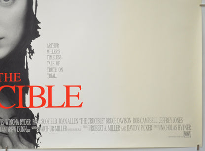 THE CRUCIBLE (Bottom Right) Cinema Quad Movie Poster 