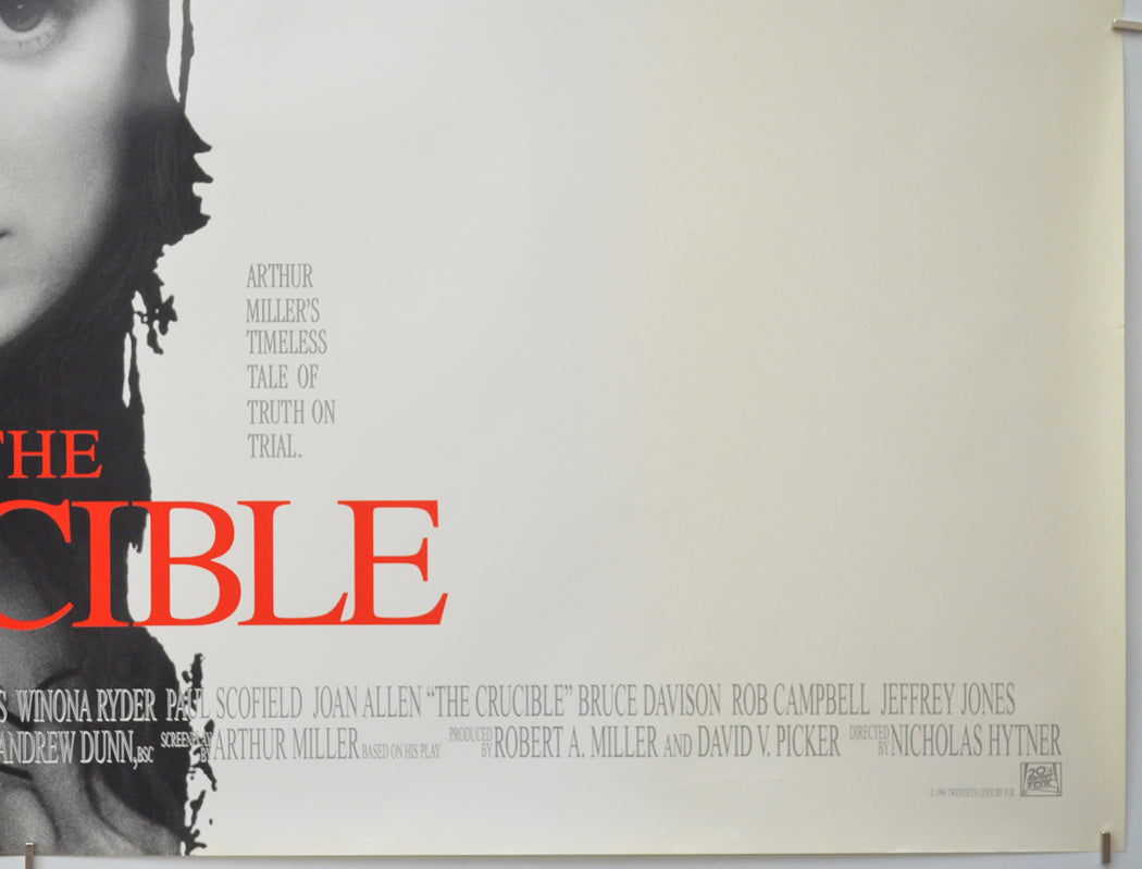 THE CRUCIBLE (Bottom Right) Cinema Quad Movie Poster 