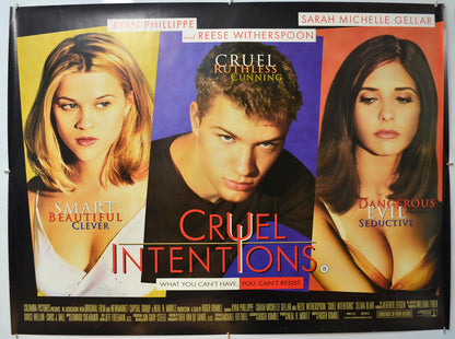 Cruel Intentions Original Quad Poster - Film Poster - Movie Poster