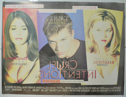 CRUEL INTENTIONS (Back) Cinema Quad Movie Poster 