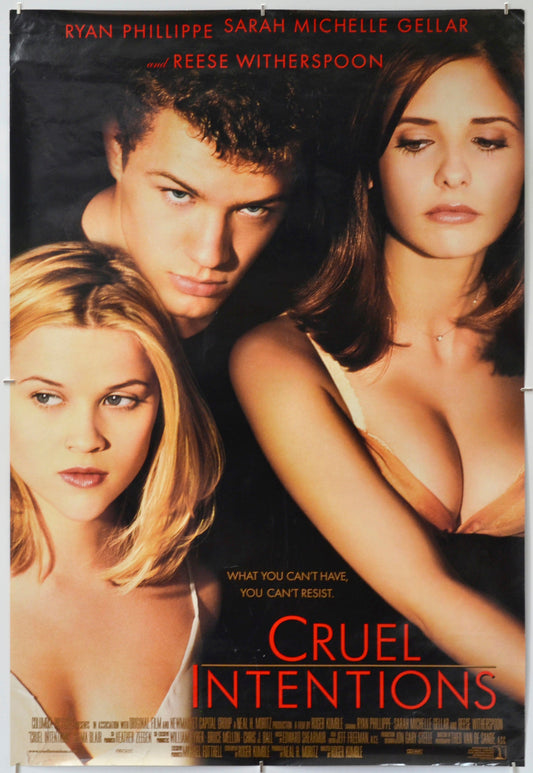 Cruel Intentions - Original One Sheet Poster - Film Poster - Movie Poster 
