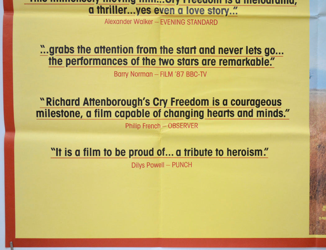 CRY FREEDOM (Bottom Left) Cinema Quad Movie Poster 