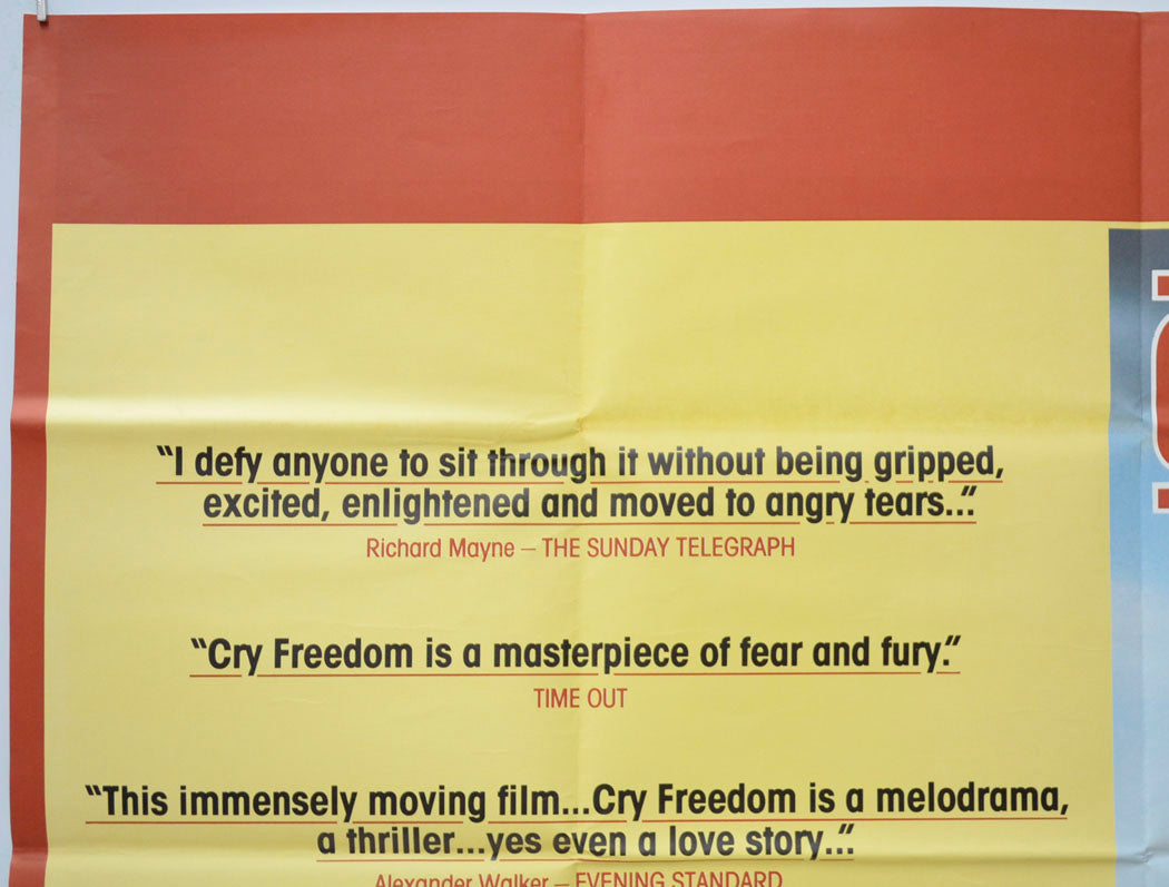 CRY FREEDOM (Top Left) Cinema Quad Movie Poster 