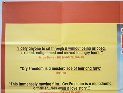 CRY FREEDOM (Top Left) Cinema Quad Movie Poster 