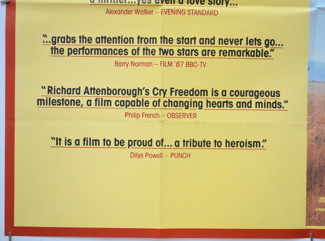 CRY FREEDOM (Bottom Left) Cinema Quad Movie Poster 