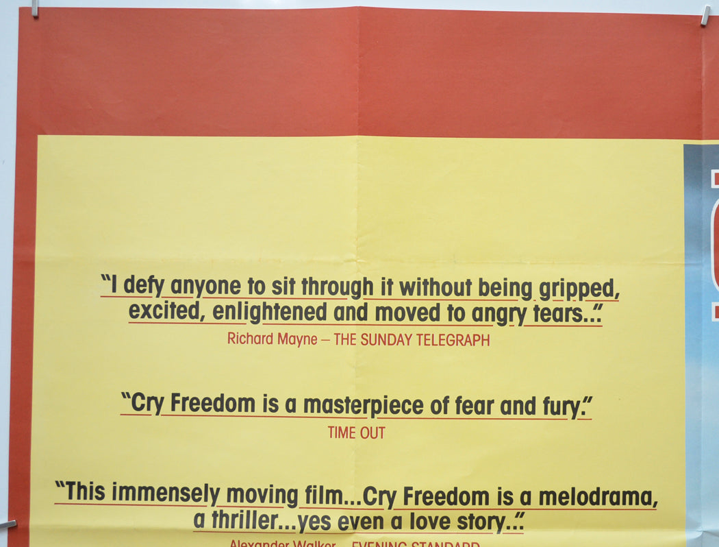 CRY FREEDOM (Top Left) Cinema Quad Movie Poster 