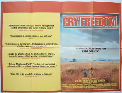 Cry Freedom  Original Quad Movie Poster  