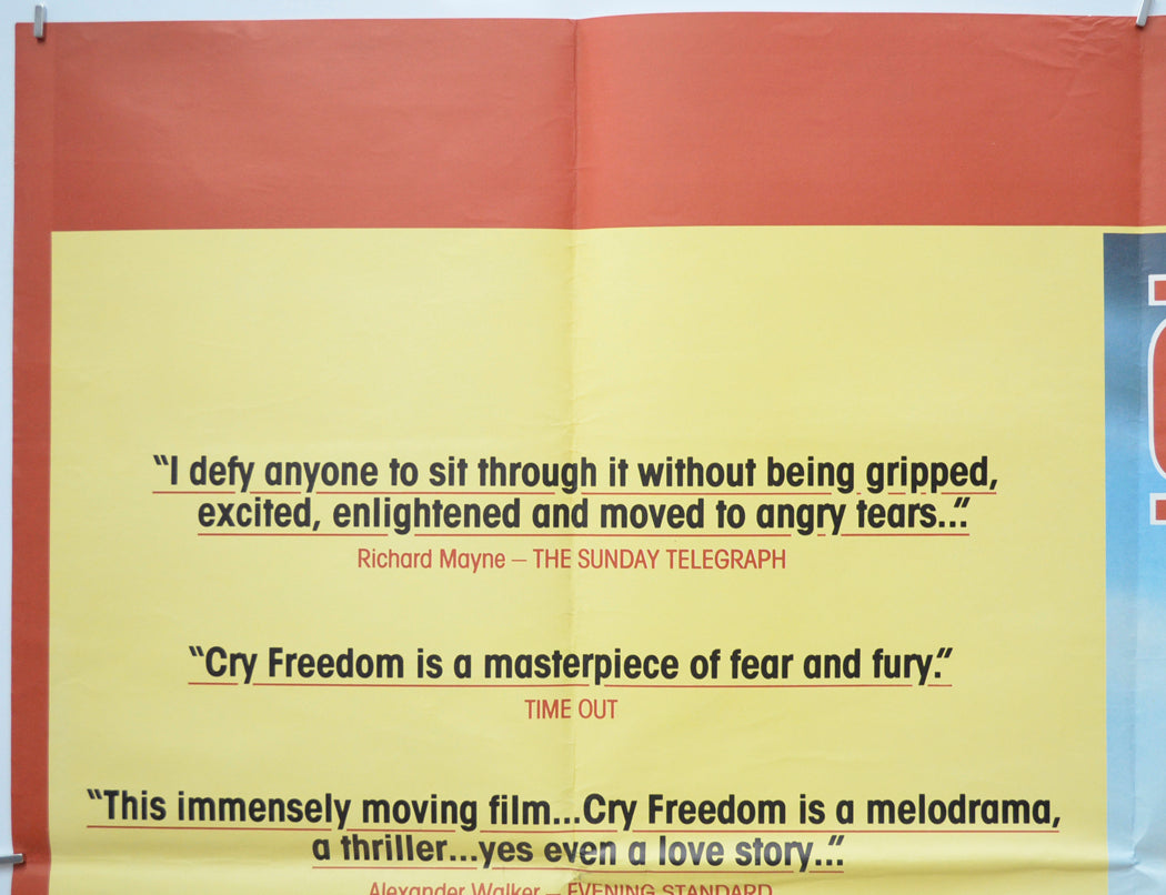 CRY FREEDOM (Top Left) Cinema Quad Movie Poster 