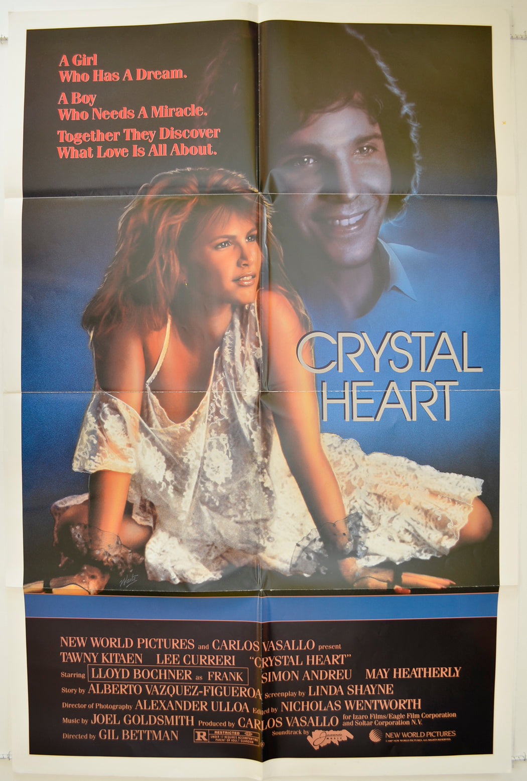 Crystal Heart  Original One Sheet Poster - Film Poster - Movie Poster 