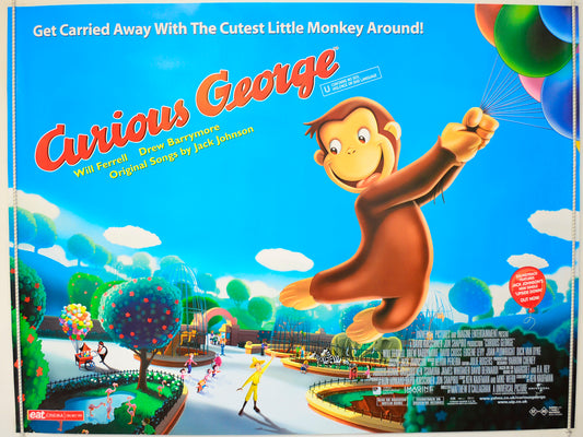 Curious George Original Quad Poster - Film Poster - Movie Poster  