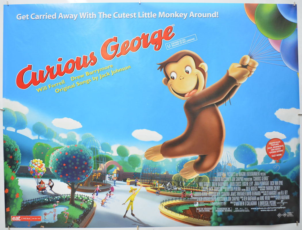 Curious George Original Quad Poster - Film Poster - Movie Poster