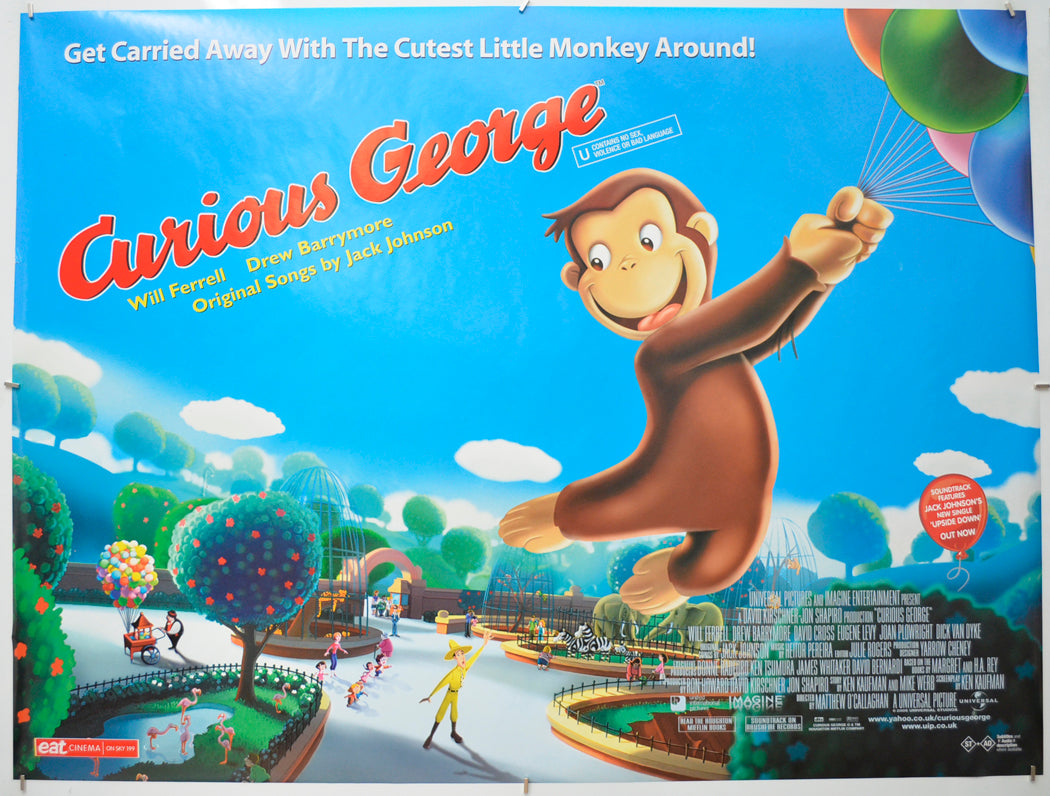 Curious George Original Quad Poster - Film Poster - Movie Poster