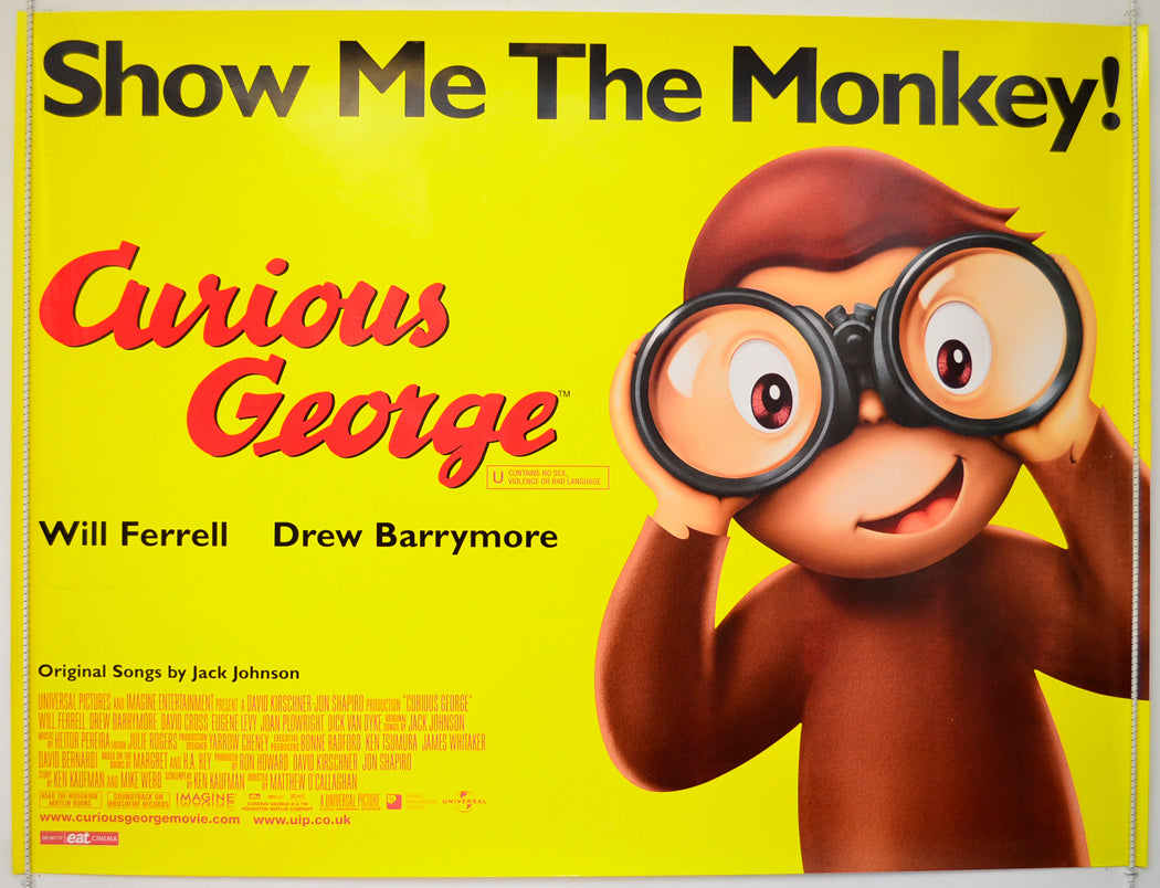 Curious George  (Teaser / Advance Version)   Original Quad Poster - Film Poster - Movie Poster  