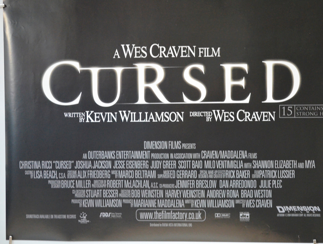 CURSED (Bottom Left) Cinema Quad Movie Poster 