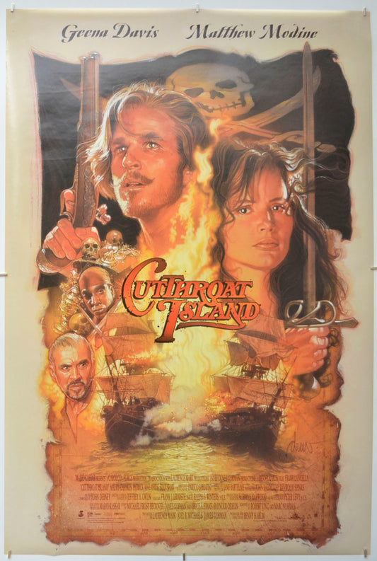 Cutthroat Island  Original One Sheet Poster - Film Poster - Movie Poster