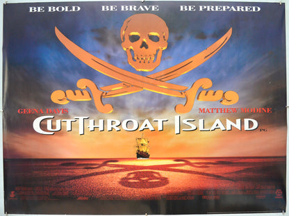 Cutthroat Island (Teaser / Advance Version) Original Quad Poster - Film Poster - Movie Poster