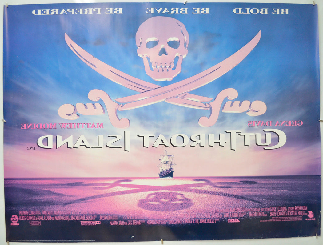 CUTTHROAT ISLAND (Back) Cinema Quad Movie Poster 