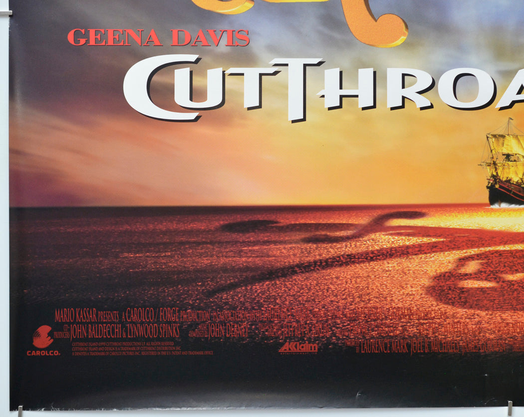 Cutthroat Island (Bottom Left) Cinema Quad Movie Poster 