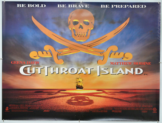 Cutthroat Island - Original Quad Poster - Film Poster - Movie Poster