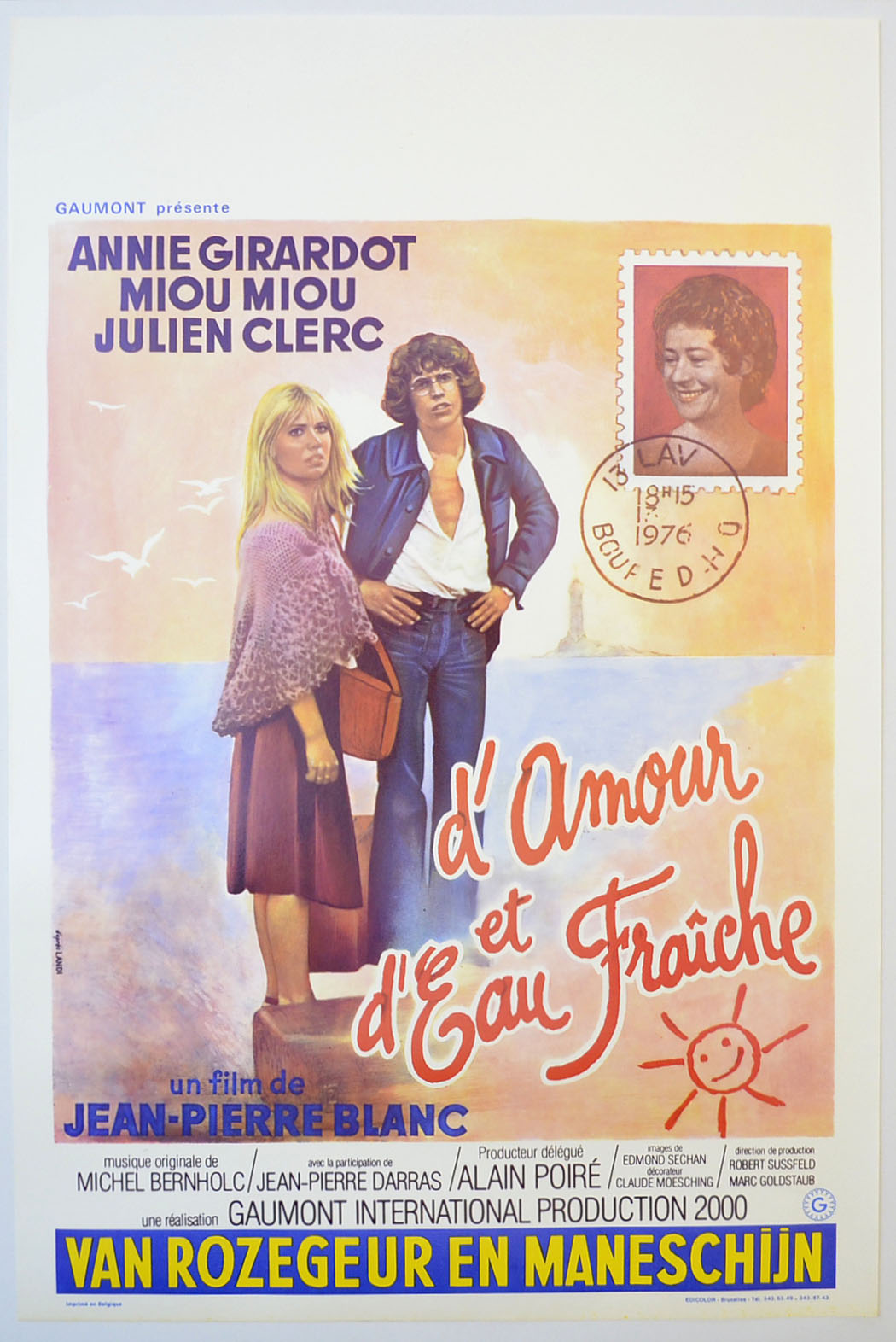 D'amour Et D'eau Fraiche (a.k.a. Love and Cool Water) Original Belgian Poster - Film Poster - Movie Poster