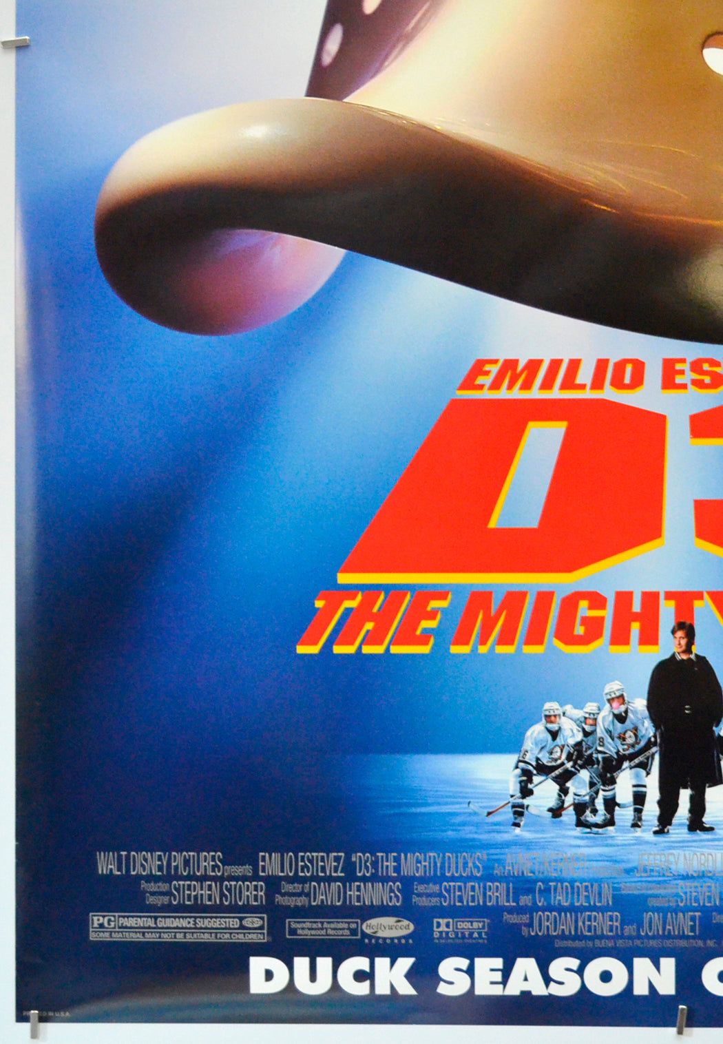 D3 : THE MIGHTY DUCKS (Bottom Left) Cinema One Sheet Movie Poster 