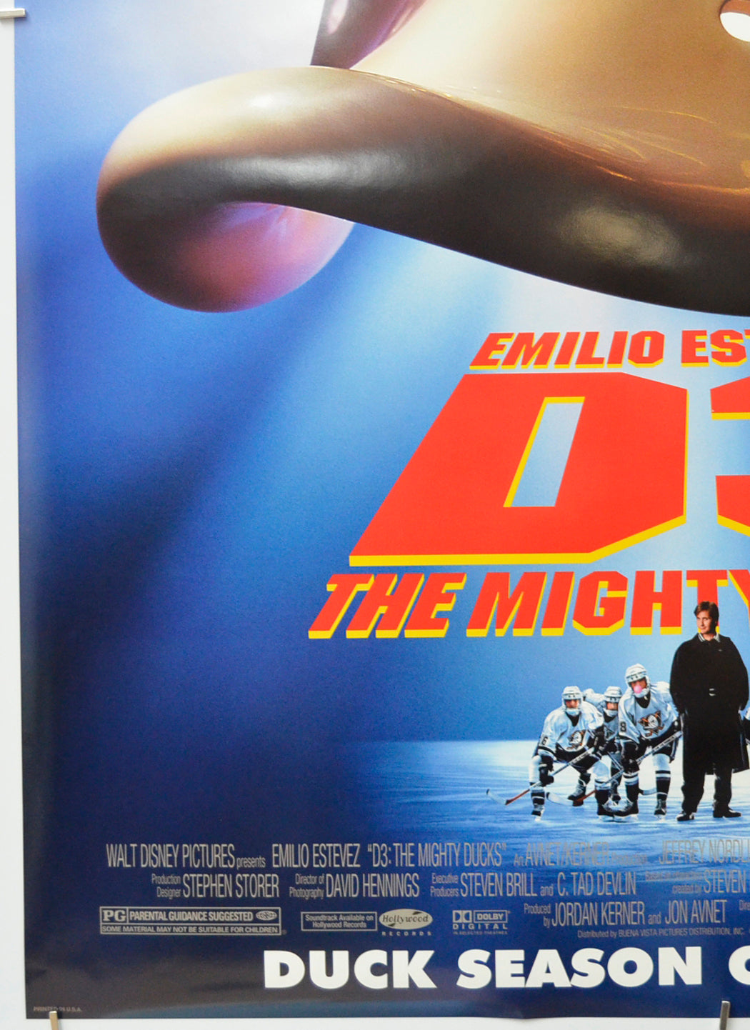 D3 : THE MIGHTY DUCKS (Bottom Left) Cinema One Sheet Movie Poster 