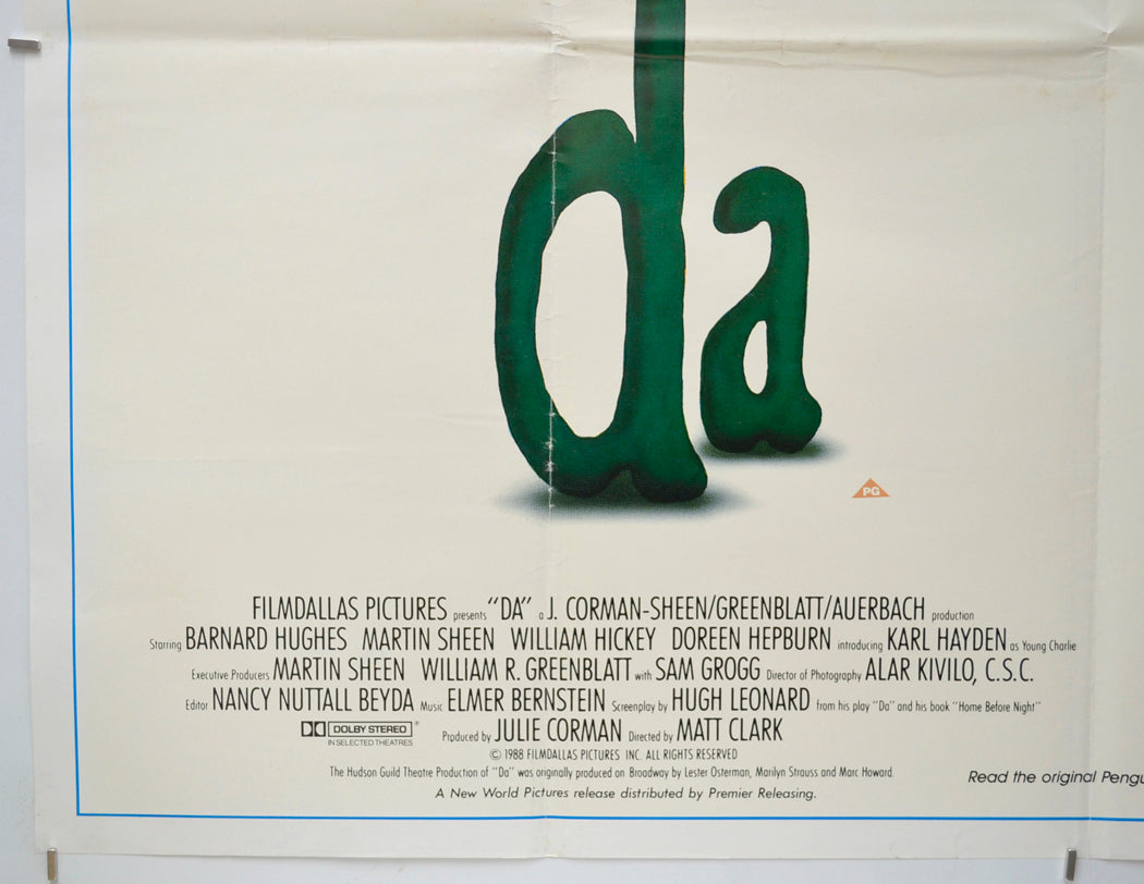 DA (Bottom Left) Cinema Quad Movie Poster 