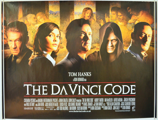 The Da Vinci Code Original Quad Poster - Film Poster - Movie Poster  