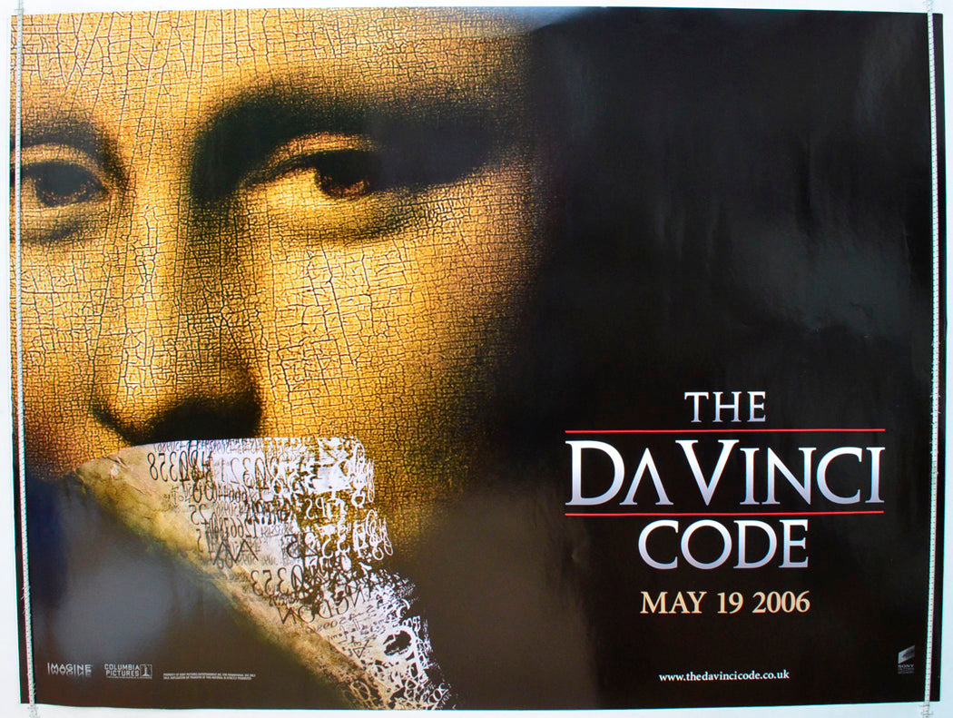 The Da Vinci Code   (Teaser / Advance Version) Original British Quad Poster - Film Poster - Movie Poster