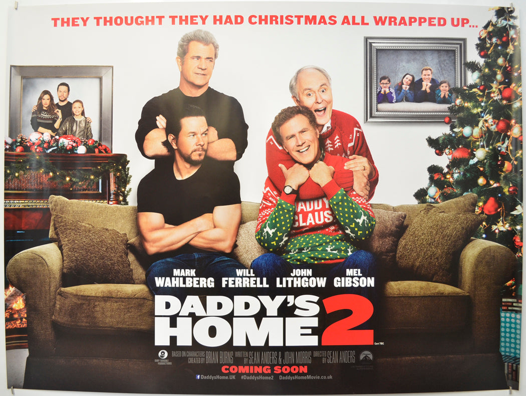 Daddy's Home 2 (Teaser / Advance Version) Original Quad Poster - Film Poster - Movie Poster