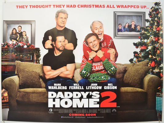 Daddy's Home 2 (Teaser / Advance Version) Original Quad Poster - Film Poster - Movie Poster