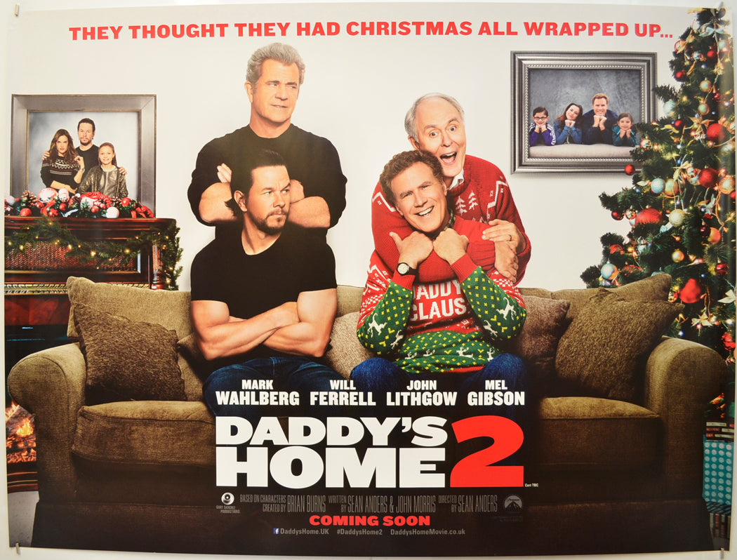 Daddy's Home 2 (Teaser / Advance Version) Original Quad Poster - Film Poster - Movie Poster