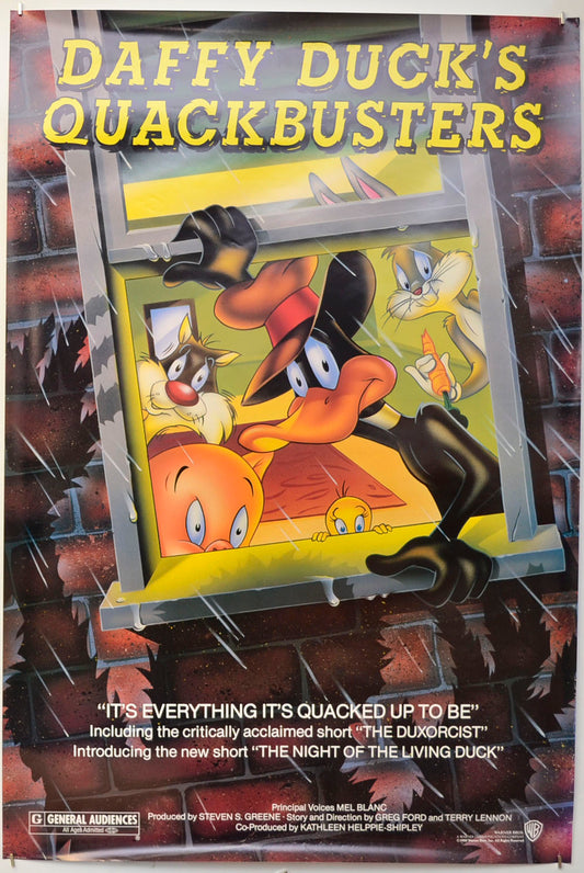 Daffy Duck's Quackbusters Original One Sheet Poster - Film Poster - Movie Poster