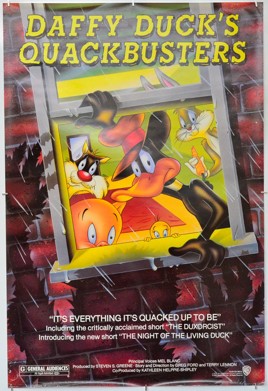 Daffy Duck's Quackbusters - Original One Sheet Poster - Film Poster - Movie Poster 