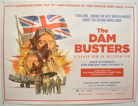 The Dam Busters (2018 re-release poster) Original Quad Poster - Film Poster - Movie Poster