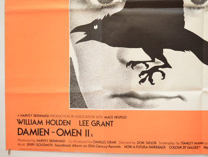 DAMIEN : OMEN II (Bottom Left) Cinema Quad Movie Poster 