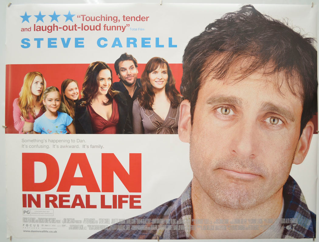 Dan In Real Life Original Quad Poster - Film Poster - Movie Poster