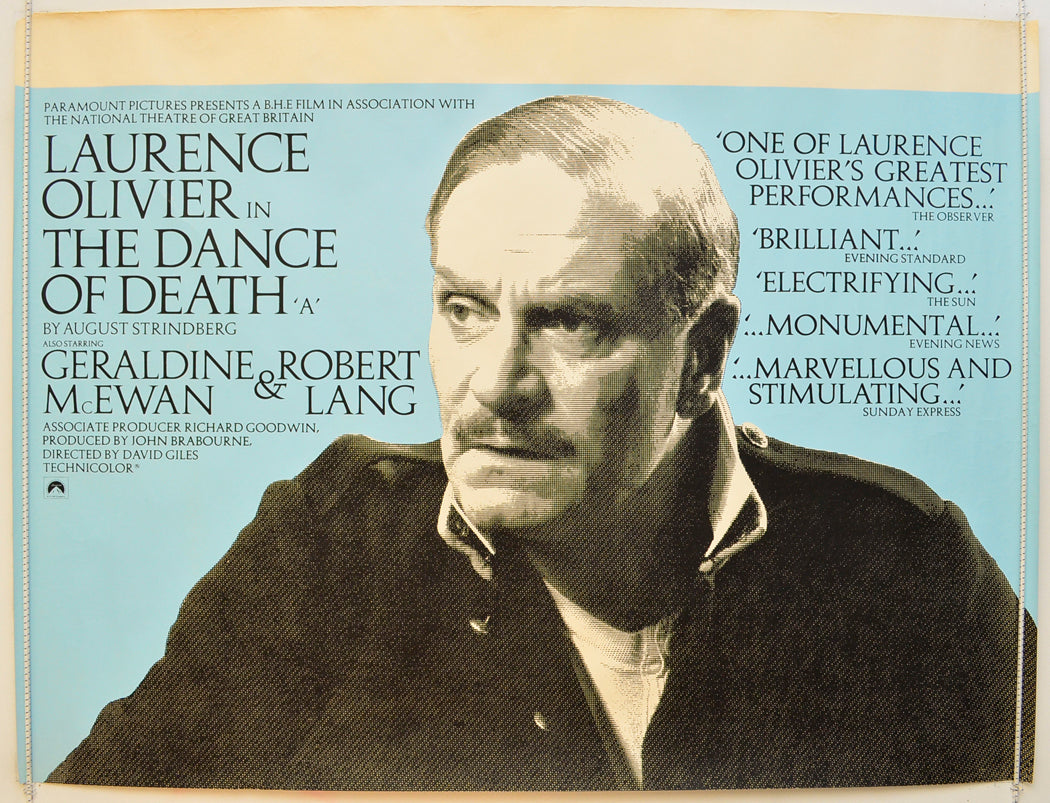 The Dance Of Death Original Quad Poster - Film Poster - Movie Poster  