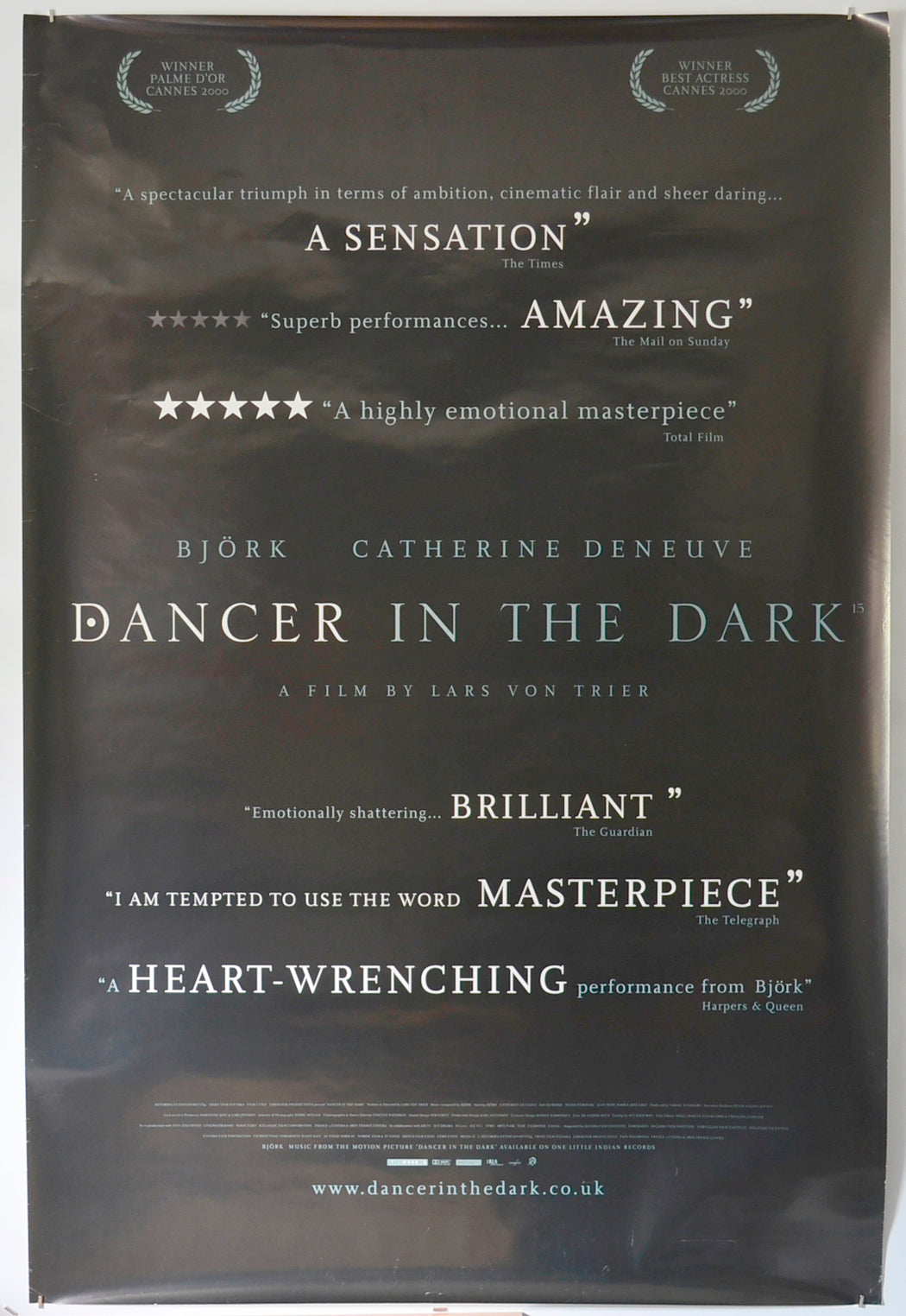 Dancer In The Dark  Original British 4 Sheet Poster  - Film Poster - Movie Poster