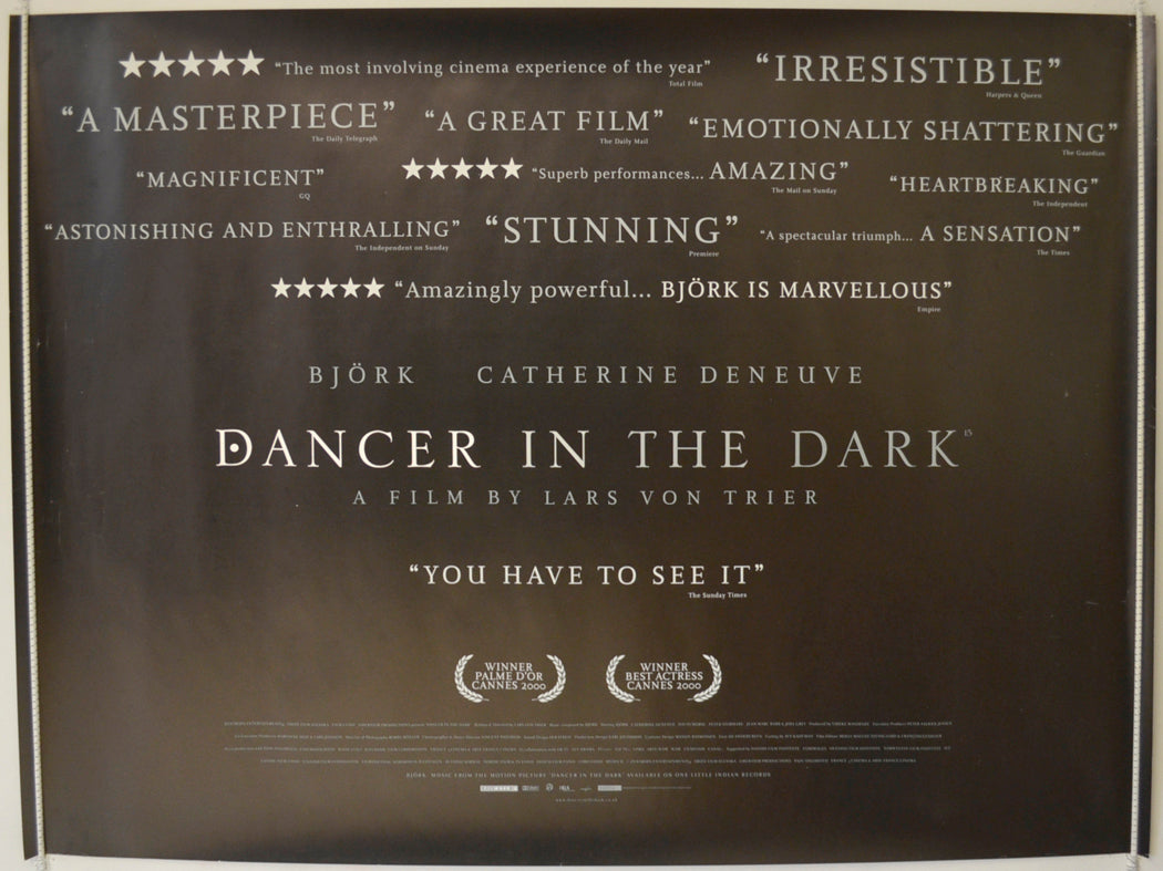 Dancer In The Dark  Original Quad Poster - Film Poster - Movie Poster