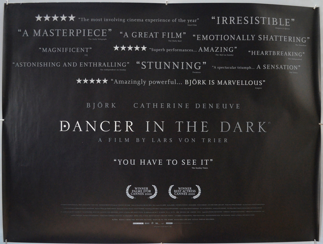 Dancer In The Dark Original Quad Poster - Film Poster - Movie Poster